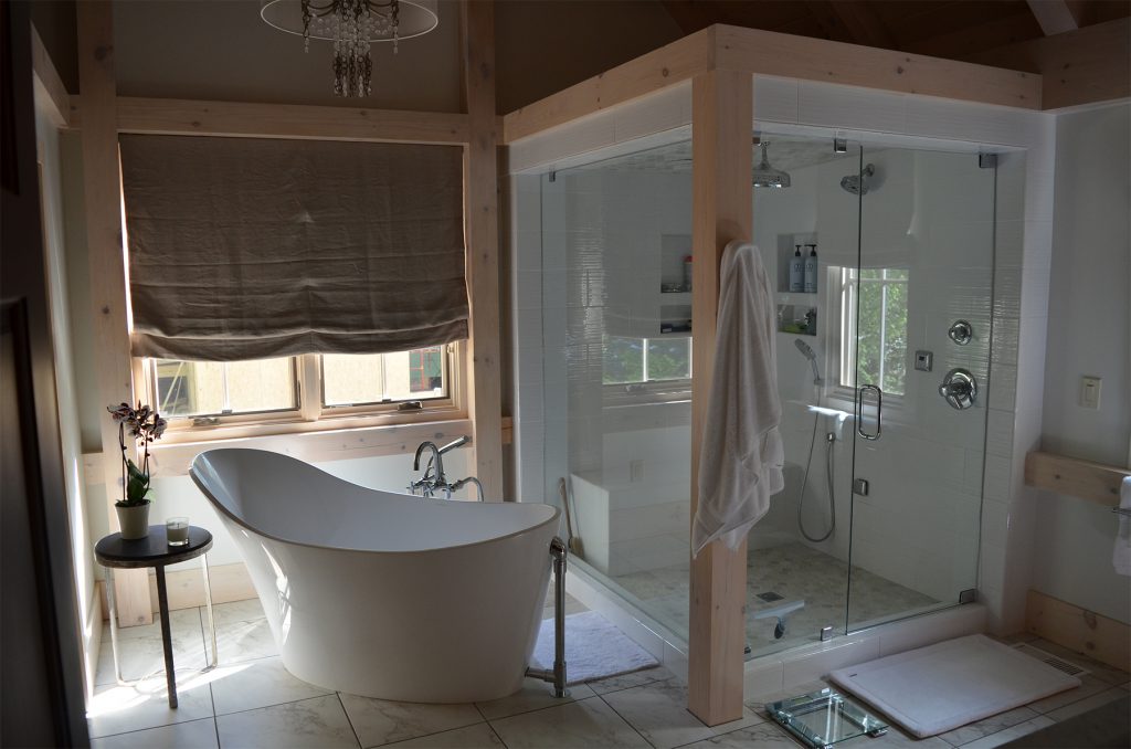 Luxury Bathroom Renovation Steam Shower Free Standing Bath Tub