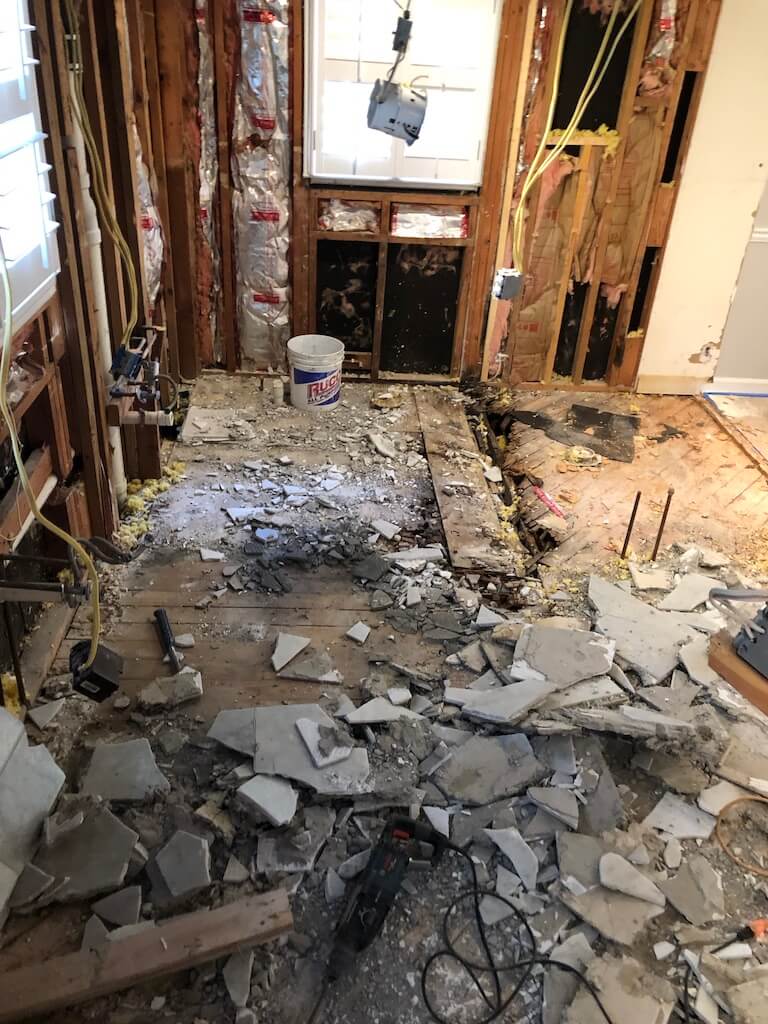 Norcross Bathroom Remodeling Demolition